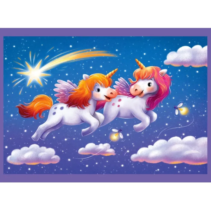 A Day With Unicorns - 1x12 + 1x16 + 1x20 + 1x24 pezzi^Clementoni Clearance