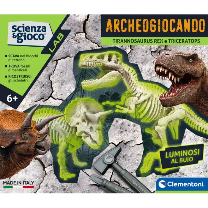 Archeogiocando - T-Rex e Triceratopo^Clementoni New