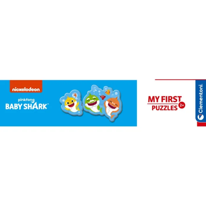 Baby Shark - 1x3 + 1x6 + 1x9 + 1x12 pezzi^Clementoni New