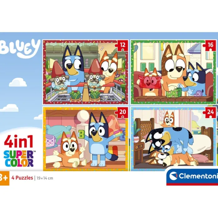 Bluey - 1x12 + 1x16 + 1x20 + 1x24 pezzi^Clementoni Best