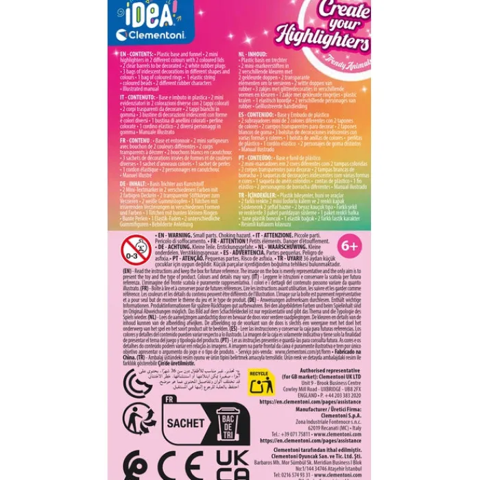 Create your Highlighters - Trendy Animals^Clementoni Best