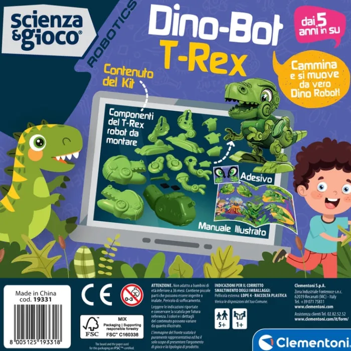Dino Bot T-rex^Clementoni New