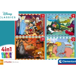 Disney Classics - 1x12 + 1x16 + 1x20 + 1x24 pezzi^Clementoni