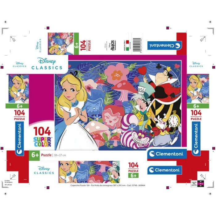 Disney Classics Alice - 104 pezzi^Clementoni New