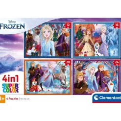 Frozen - 1x12 + 1x16 + 1x20 + 1x24 pezzi^Clementoni New