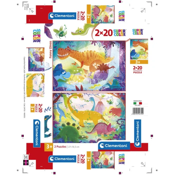 Funny Dinos - 20 pezzi^Clementoni Hot