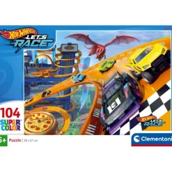 Hot WheelsTM - 104 pezzi^Clementoni New