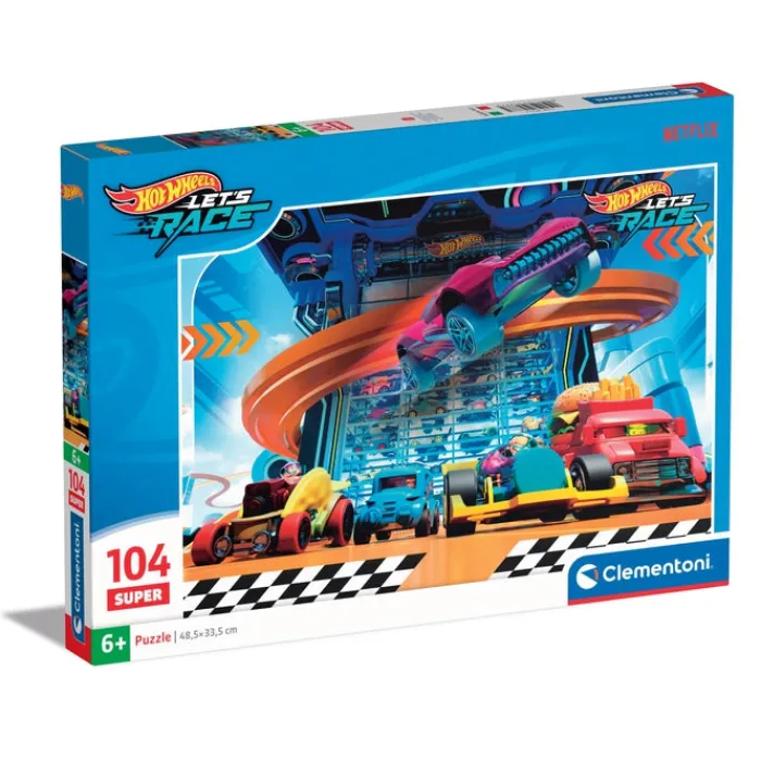 Hot WheelsTM - 104 pezzi^Clementoni Hot
