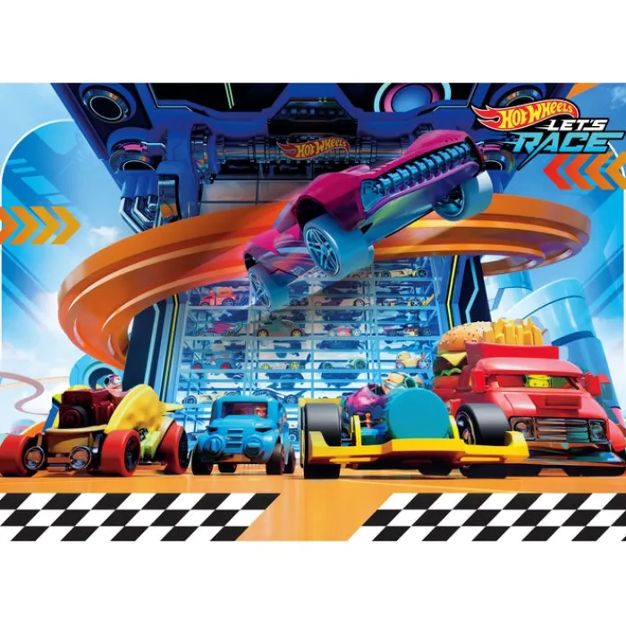 Hot WheelsTM - 104 pezzi^Clementoni Hot