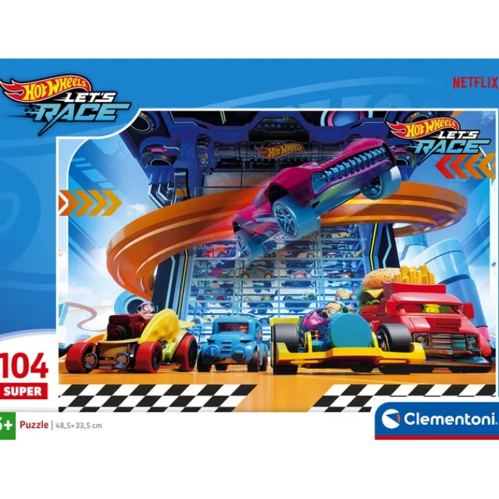 Hot WheelsTM - 104 pezzi^Clementoni Hot