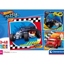 Hot WheelsTM - 3x48 pezzi^Clementoni New
