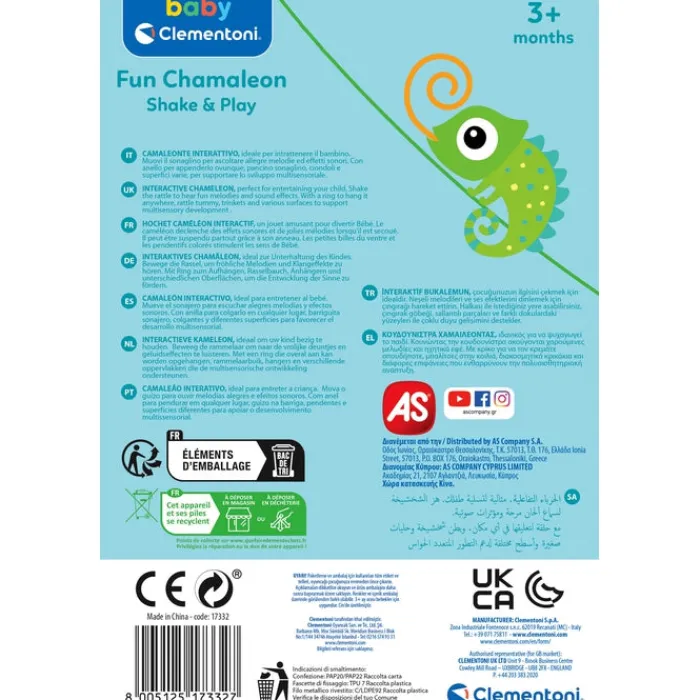 Interactive Rattle - Chameleon^Clementoni New