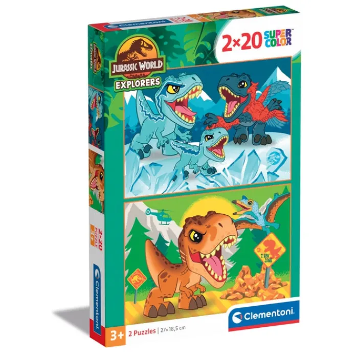 Jurassic World - 2x20 pezzi^Clementoni New