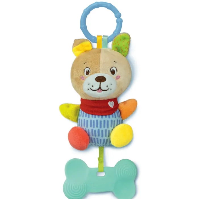 Lovely Soft Dog Rattle^Clementoni New
