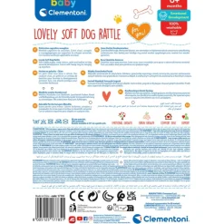 Lovely Soft Dog Rattle^Clementoni New