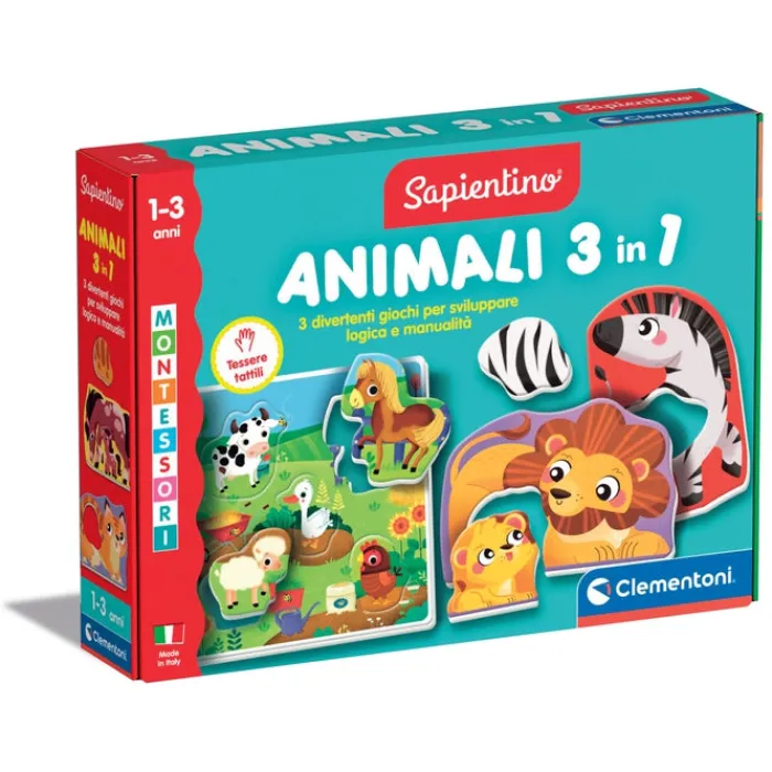Montessori - Animali 3in1^Clementoni Outlet