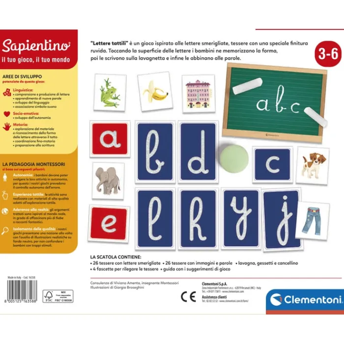Montessori - Lettere tattili^Clementoni