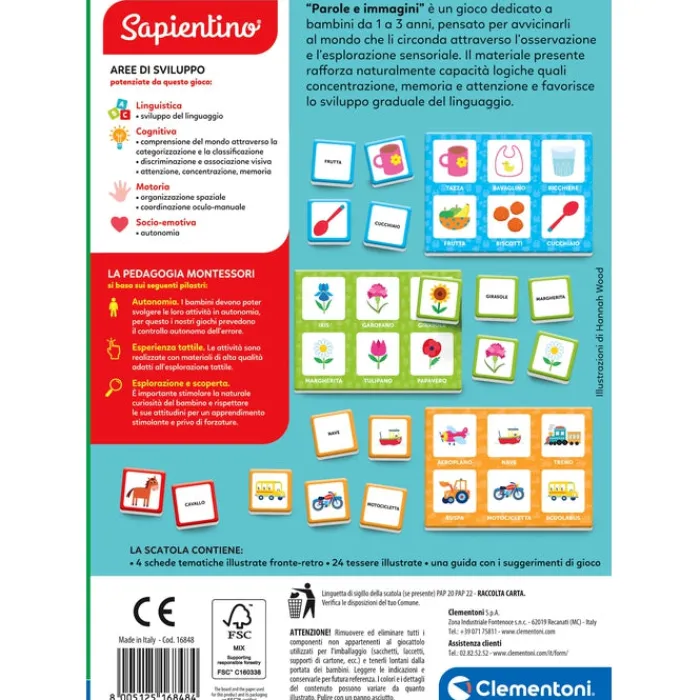 Montessori - Parole e immagini^Clementoni Outlet