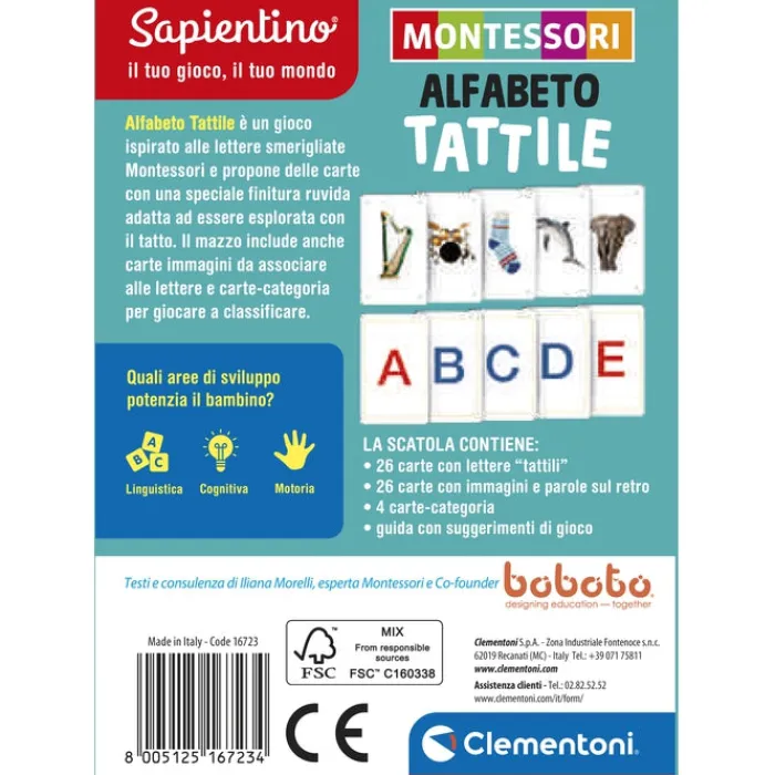 Montessori carte - Alfabeto tattile^Clementoni Clearance