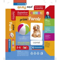 Montessori carte - Prime parole^Clementoni New