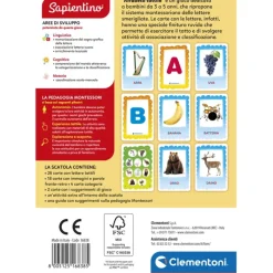 Montessori Flashcards - Alfabeto Tattile^Clementoni Hot