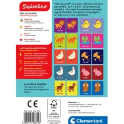 Montessori Flashcards - Che verso fa?^Clementoni New