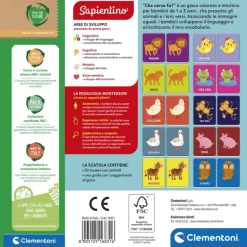 Montessori Flashcards - Che verso fa?^Clementoni New