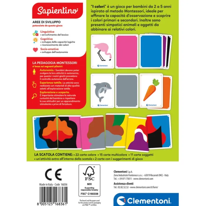 Montessori Flashcards - I Colori^Clementoni New