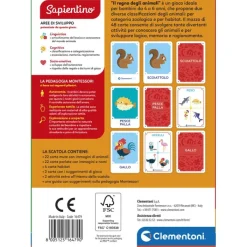 Montessori Flashcards - Il Regno degli Animali^Clementoni Clearance