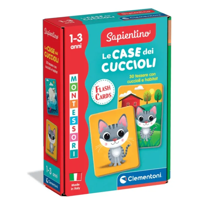 Montessori Flashcards - Le case dei Cuccioli^Clementoni Sale