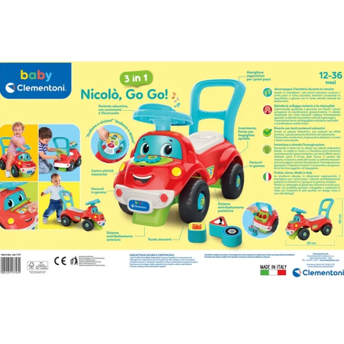 Nicolò Go Go 3 in 1^Clementoni Outlet