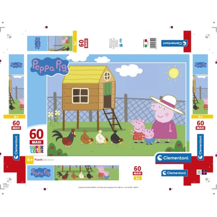 Peppa Pig - 60 pezzi^Clementoni New