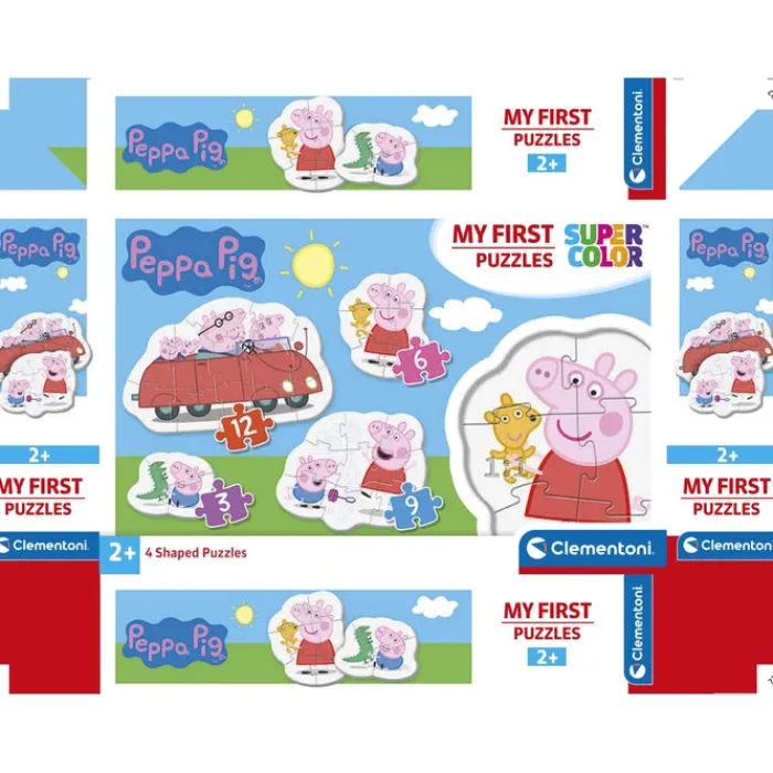 Peppa Pig - 1x3 + 1x6 + 1x9 + 1x12 pezzi^Clementoni
