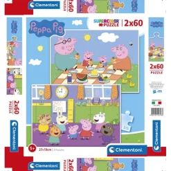 Peppa Pig - 2x60 pezzi^Clementoni Clearance