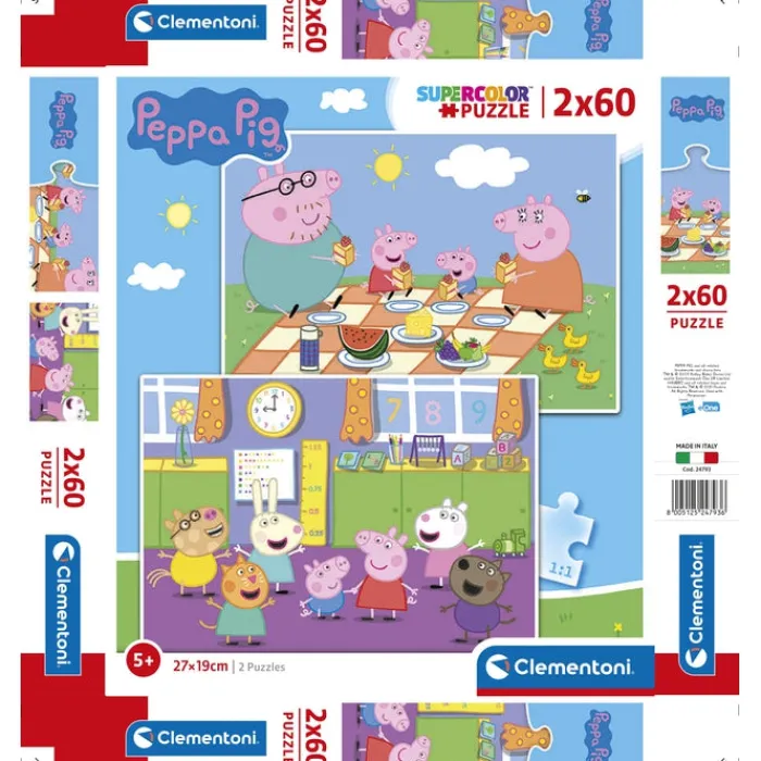 Peppa Pig - 2x60 pezzi^Clementoni Clearance