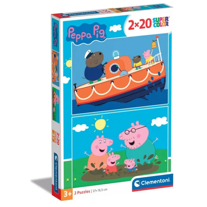 Peppa Pig - 2x20 pezzi^Clementoni New