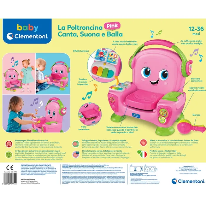 Poltroncina Canta Suona e Balla Pink^Clementoni New