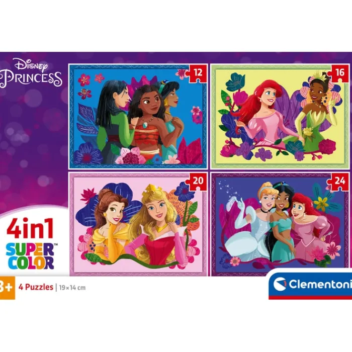 Princess - 1x12 + 1x16 + 1x20 + 1x24 pezzi^Clementoni Best