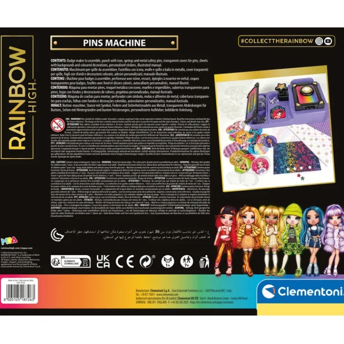 Rainbow High - Pins Machine^Clementoni New