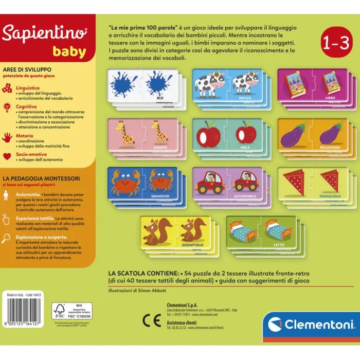 Sapientino Baby Montessori - Le mie prime 100 parole^Clementoni Clearance