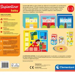 Sapientino Baby Montessori - La torre dei cubi^Clementoni Clearance