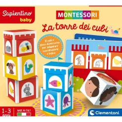 Sapientino Baby Montessori - La torre dei cubi^Clementoni Clearance