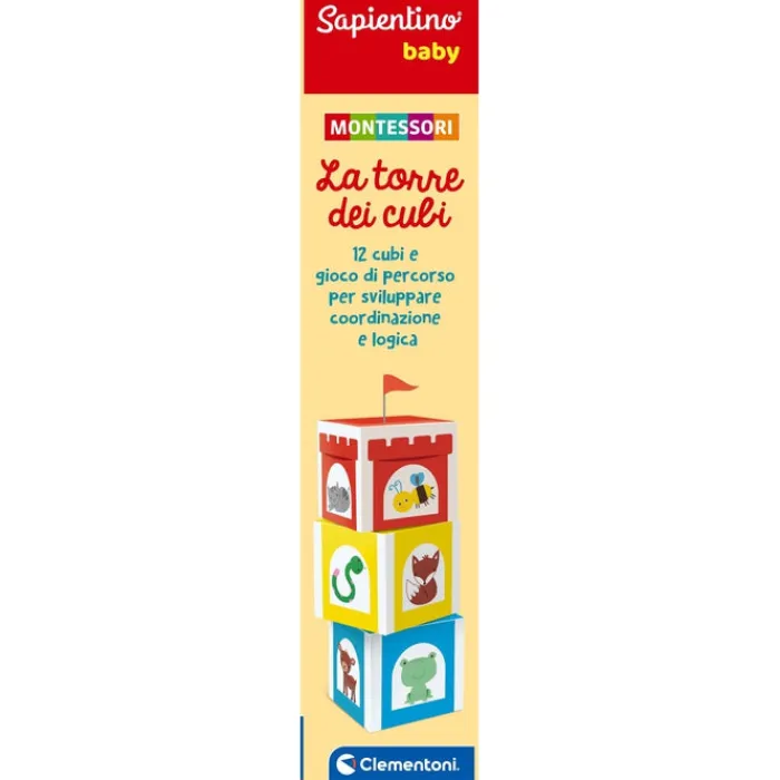 Sapientino Baby Montessori - La torre dei cubi^Clementoni Clearance