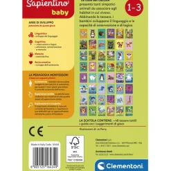 Sapientino Baby Montessori - Carte Le case dei Cuccioli^Clementoni Online