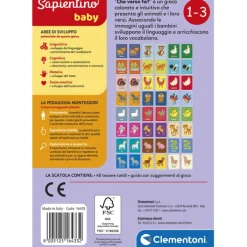 Sapientino Baby Montessori - Carte Che verso fa?^Clementoni New