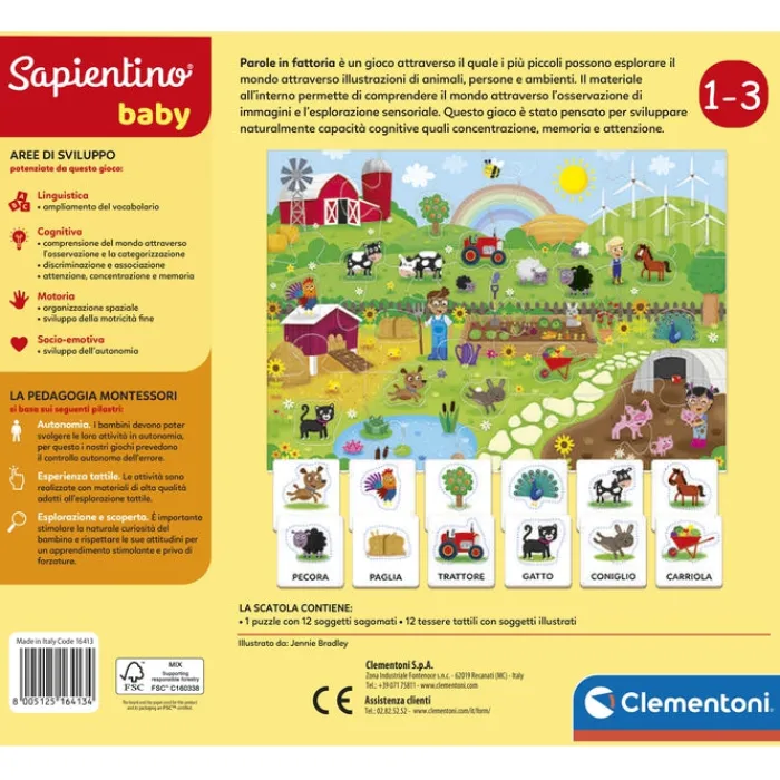 Sapientino Baby Montessori - Parole in fattoria^Clementoni Sale