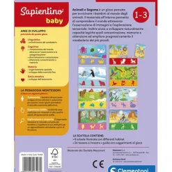 Sapientino Baby Montessori - Animali e sagome^Clementoni