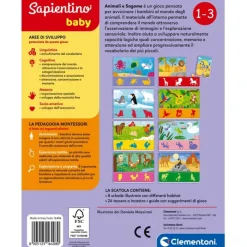 Sapientino Baby Montessori - Animali e sagome^Clementoni