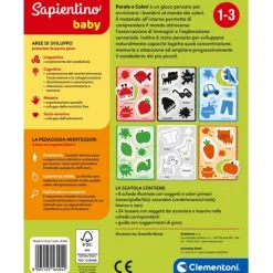 Sapientino Baby Montessori - Parole e colori^Clementoni Outlet