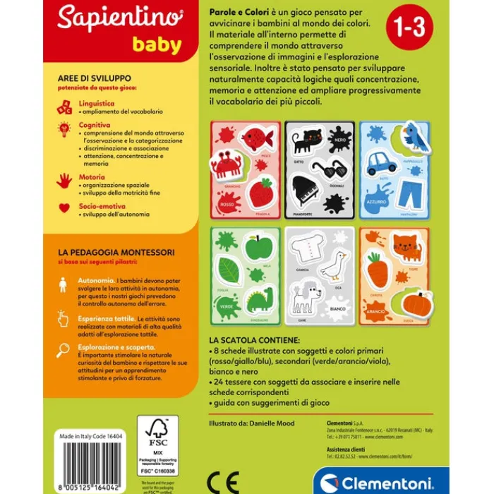 Sapientino Baby Montessori - Parole e colori^Clementoni Outlet